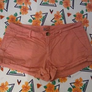 American Eagle shorts salmon color